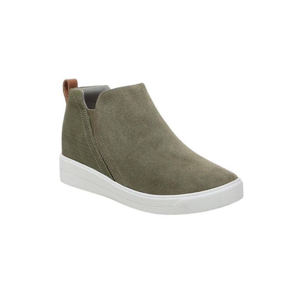 Ryka Vera Women's  Olive Army Green Suede Comfort Sneaker Ankle Bootie 7.5